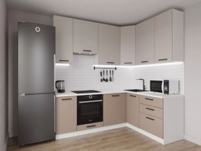 Кухонный гарнитур угловой Каппучино 2200*1600 h 950 (Стол. 26мм) в Кунгуре - kungur.mebel24.online | фото 1