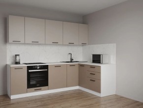 Кухонный гарнитур угловой Каппучино 2600*1600 (Стол. 38мм) в Кунгуре - kungur.mebel24.online | фото 1