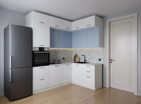 Кухонный гарнитур угловой Капри 2200*1700 (Стол. 38мм) в Кунгуре - kungur.mebel24.online | фото