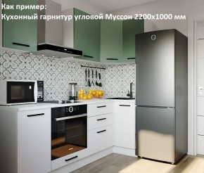Кухонный гарнитур угловой Муссон 2200х1600 (Стол. 38мм) БЕЛЫЙ/МУССОН/ЖЕМЧУГ в Кунгуре - kungur.mebel24.online | фото 4