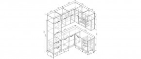 Кухонный гарнитур угловой Пайн 2200*1700 (Стол. 26мм) в Кунгуре - kungur.mebel24.online | фото 2