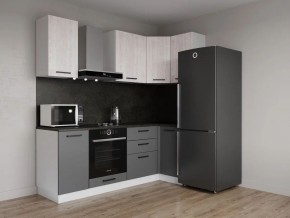 Кухонный гарнитур угловой Санторини 2200*1000 (Стол. 38мм) в Кунгуре - kungur.mebel24.online | фото 1