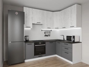 Кухонный гарнитур угловой Санторини 2200*1600 h950 (Стол. 26мм) в Кунгуре - kungur.mebel24.online | фото