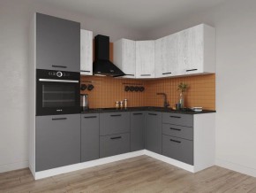 Кухонный гарнитур угловой Санторини 2400*1600 (Стол. 26мм) в Кунгуре - kungur.mebel24.online | фото