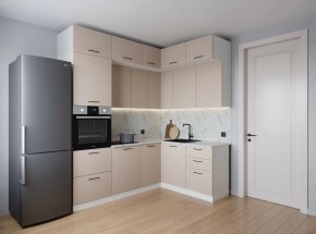 Кухонный гарнитур угловой Шампань 2200*1700 (Стол. 38мм) в Кунгуре - kungur.mebel24.online | фото