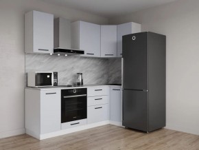Кухонный гарнитур угловой Смоки 2200*1000 (Стол. 38 мм) в Кунгуре - kungur.mebel24.online | фото