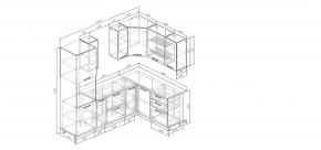 Кухонный гарнитур Умбра 2400*1600 (Стол. 26мм) в Кунгуре - kungur.mebel24.online | фото 2