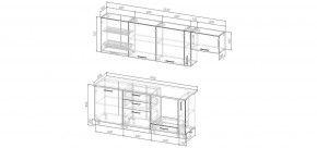 Кухонный гарнитур Умбра 2550 (Стол. 26мм) в Кунгуре - kungur.mebel24.online | фото 2