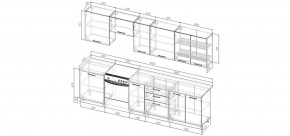 Кухонный гарнитур Умбра 3000 (Стол. 26мм) в Кунгуре - kungur.mebel24.online | фото 2