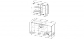 Кухонный гарнитур Виола 1600 (Стол. 38мм) в Кунгуре - kungur.mebel24.online | фото 2