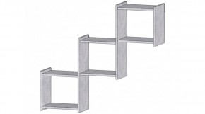 КВАДРО Полка (цемент светлый) в Кунгуре - kungur.mebel24.online | фото