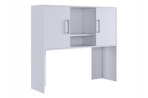 ЛАЙТ 2 Надстройка стола компьютерного (1200) белый в Кунгуре - kungur.mebel24.online | фото