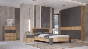ЛЕНОРА Спальный гарнитур (модульный) графит в Кунгуре - kungur.mebel24.online | фото