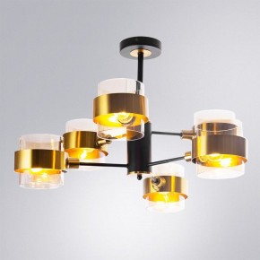 Люстра на штанге Arte Lamp Carlo A8205SP-6BK в Кунгуре - kungur.mebel24.online | фото 2