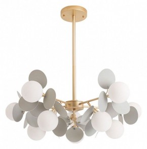 Люстра на штанге Arte Lamp Peacock A1369SP-10GY в Кунгуре - kungur.mebel24.online | фото