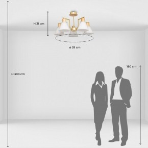 Люстра на штанге De City Дэла 45 635016505 в Кунгуре - kungur.mebel24.online | фото 6