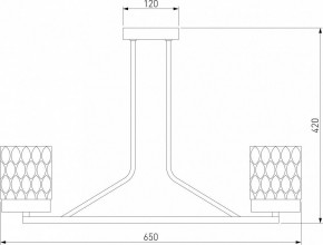 Люстра на штанге Eurosvet Calle 60127/6 латунь в Кунгуре - kungur.mebel24.online | фото 4