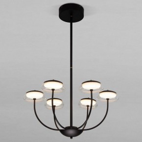 Люстра на штанге Eurosvet Fungo 50388 LED черный в Кунгуре - kungur.mebel24.online | фото