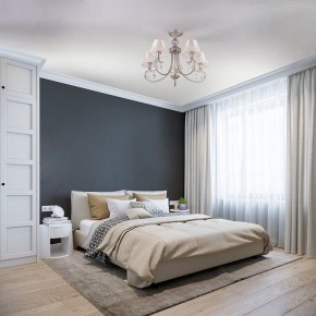 Люстра на штанге Eurosvet Incanto 60069/5 серебро в Кунгуре - kungur.mebel24.online | фото 5