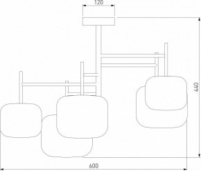 Люстра на штанге Eurosvet Jar 70128/5 золото в Кунгуре - kungur.mebel24.online | фото 3