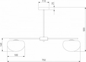 Люстра на штанге Eurosvet Like 30190/5 латунь в Кунгуре - kungur.mebel24.online | фото 4
