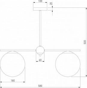 Люстра на штанге Eurosvet Marbella 60147/3 латунь в Кунгуре - kungur.mebel24.online | фото 4