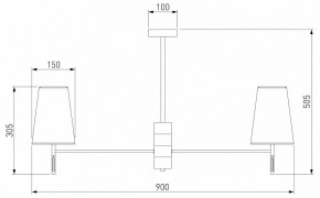 Люстра на штанге Eurosvet Milazzo 60137/8 хром в Кунгуре - kungur.mebel24.online | фото 3