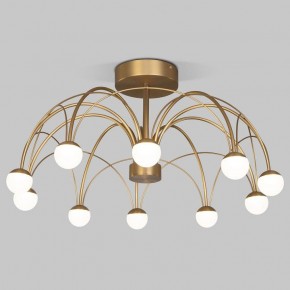 Люстра на штанге Eurosvet Ragno 90031/10 LED золото в Кунгуре - kungur.mebel24.online | фото