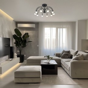 Люстра на штанге Eurosvet Ragno 90035/10 LED черный в Кунгуре - kungur.mebel24.online | фото 5
