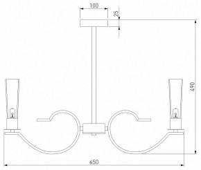 Люстра на штанге Eurosvet Rosher 60141/6 хром в Кунгуре - kungur.mebel24.online | фото 2