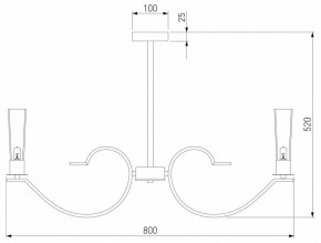 Люстра на штанге Eurosvet Rosher 60141/8 латунь в Кунгуре - kungur.mebel24.online | фото 2