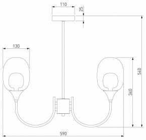 Люстра на штанге Eurosvet Spritz 70217/6 латунь в Кунгуре - kungur.mebel24.online | фото 5