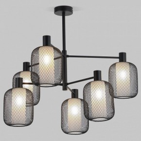 Люстра на штанге Eurosvet Voile 30191/6 черный в Кунгуре - kungur.mebel24.online | фото