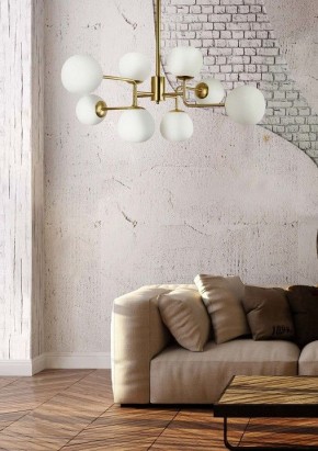 Люстра на штанге Maytoni Erich MOD221-PL-08-G в Кунгуре - kungur.mebel24.online | фото 4