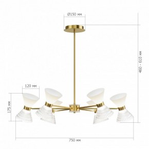 Люстра на штанге ST-Luce SPIRIT SL2004.303.12 в Кунгуре - kungur.mebel24.online | фото 2