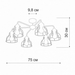 Люстра на штанге Vitaluce V3102 V3102-0/6PL в Кунгуре - kungur.mebel24.online | фото 2