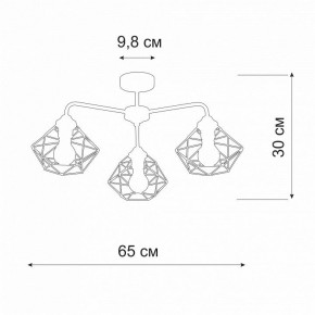 Люстра на штанге Vitaluce V4258 V4258-0/3PL в Кунгуре - kungur.mebel24.online | фото 2