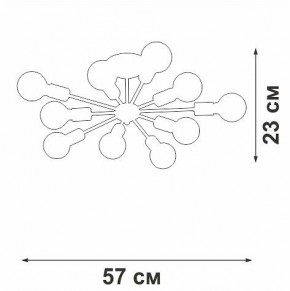 Люстра на штанге Vitaluce V4261 V4261-0/10PL в Кунгуре - kungur.mebel24.online | фото 4
