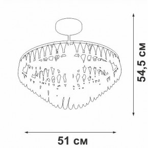 Люстра на штанге Vitaluce V5352 V5352-1/5PL в Кунгуре - kungur.mebel24.online | фото