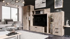 Модена Шкаф высокий (Дуб Юкон) в Кунгуре - kungur.mebel24.online | фото 3