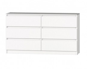 МС "Хилтон" Комод №5 1400 (6 ящ.) Белый текстурный в Кунгуре - kungur.mebel24.online | фото
