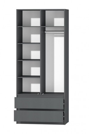 МС "Хилтон" Шкаф №3 900 (Графит) в Кунгуре - kungur.mebel24.online | фото 3