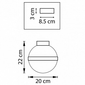 Накладной светильник Lightstar Globo 812111 в Кунгуре - kungur.mebel24.online | фото 2