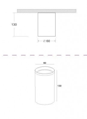 Накладной светильник Maytoni Focus C010CL-01GF в Кунгуре - kungur.mebel24.online | фото 2