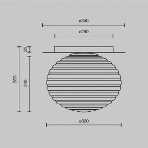 Накладной светильник Maytoni Reels MOD268CL-01B в Кунгуре - kungur.mebel24.online | фото 3