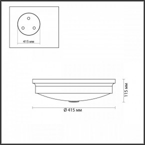 Накладной светильник Odeon Light Marsei 4824/4C в Кунгуре - kungur.mebel24.online | фото 4
