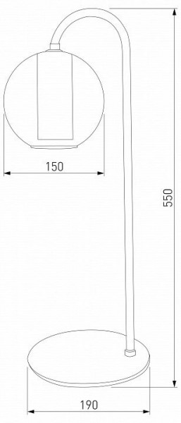 Настольная лампа декоративная Eurosvet Cobble 80508/1 дымчатый в Кунгуре - kungur.mebel24.online | фото 2