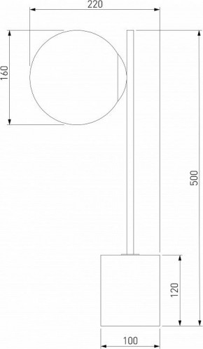 Настольная лампа декоративная Eurosvet Marbella 01157/1 черный в Кунгуре - kungur.mebel24.online | фото 3