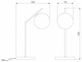 Настольная лампа декоративная Eurosvet Shape 01213/1 хром в Кунгуре - kungur.mebel24.online | фото 3