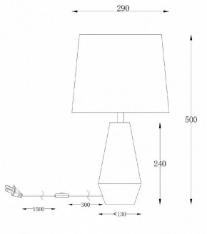 Настольная лампа декоративная Maytoni Calvin Table Z181-TL-01-B в Кунгуре - kungur.mebel24.online | фото 2